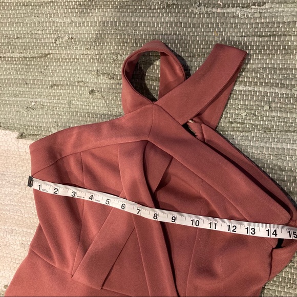 Topshop Cross Front Skater Dress Rose Mauve NWT! - Picture 8 of 11